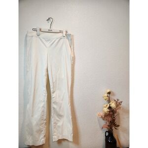 Sigrid Olsen White Stretch  Pants Women's Size‎ 8 • 30″ Waist 27″ Inseam